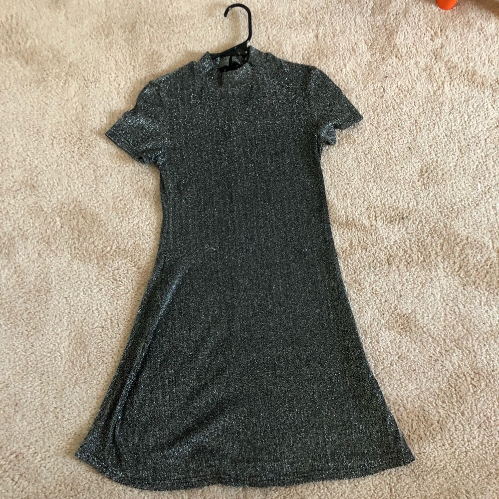 NWOT GLITTERY TURTLENECK DRESS